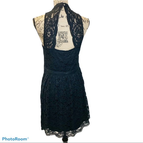 Hollister Lace Fit & Flare Fully Lined Mini Dress - Picture 2 of 5